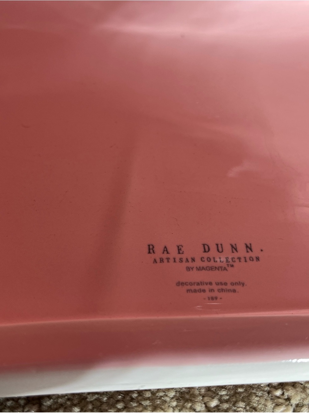 Rae Dunn Pink 'LOVE MAIL' Ceramic Accent Mail Box - Picture 3 of 10